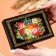 Casket "Flowers on black", 11x16 cm, lacquer miniature