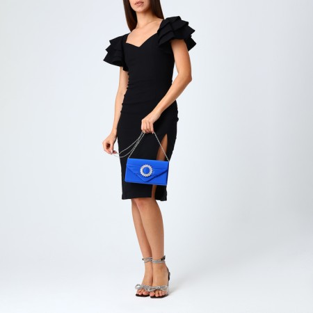 Female bag on a magnet, blue color-7