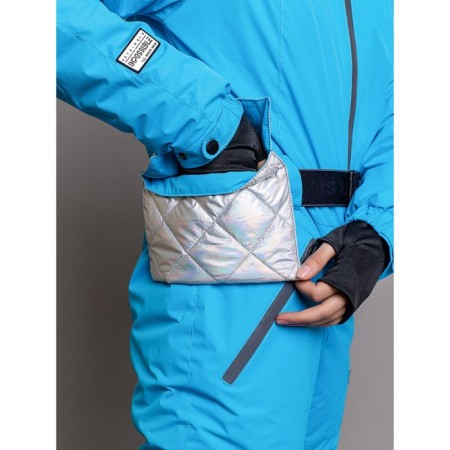 Overalls for a girl, height 170 cm, color blue lagoon-7