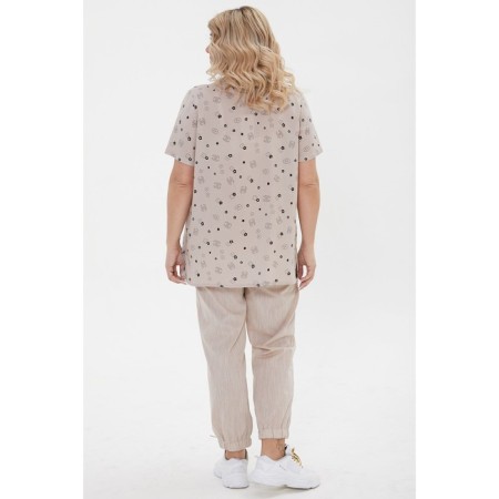 Female blouse, size 56, beige color-3