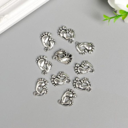 Decor for creativity Metal "legs" silver 1.8x1.6 cm-2