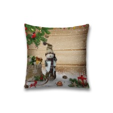 Pillowess decorative “charming snowman”, on a zipper, size 45x45 cm