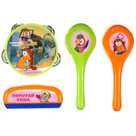 A set of musical instruments "Parrot Kesha", Soyuzmulfilm-1