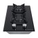Hlect surface Maunfeld EGHG.32.2CB/G, gas, 2 burners, Black glass color