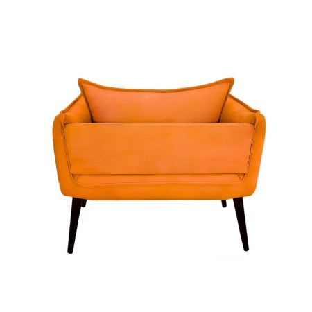 The Naples chair, without a mechanism, velor, color orange color-2
