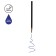 Ballic rod 152mm aim blue 1.0mm