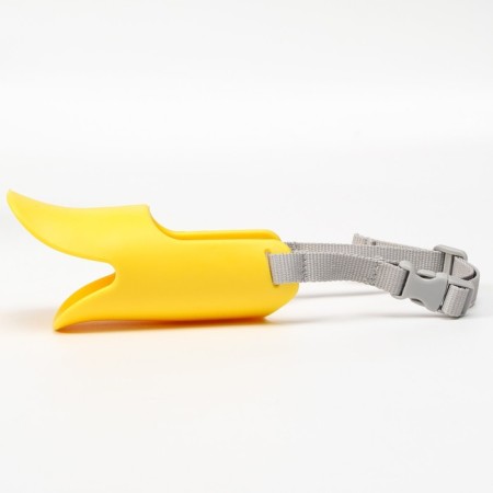 Silicone fixing muzzle, size m (ohm 15 cm, Osh 18-30 cm), yellow-2