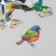 Stickers for creativity PLC PVC "Colorful birds" set 40 pcs 9x10.5 cm