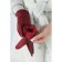Gloves are female, dimensionless, without insulation, burgundy color