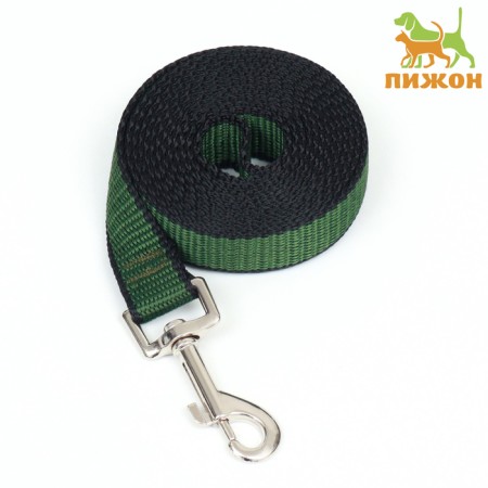 Leash 2 m x 2 cm, green-black