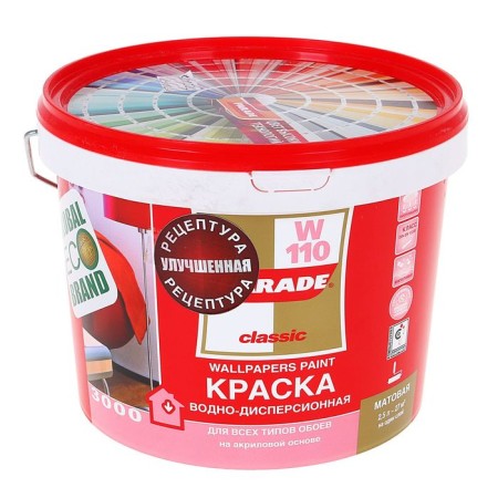 Acrylic paint Parade W110 White matte for wallpaper 2.5l