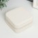 Casket to the leatherette for jewelry "Elegy. Square" White 5x10x10 cm