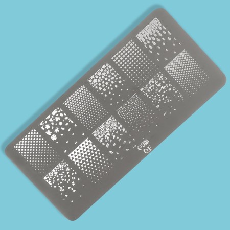 Stamping plate Metal “gradient”, 12 × 6 cm-2