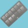 Stamping plate Metal “gradient”, 12 × 6 cm
