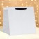 Packet for cake, 30 x 30 x 30 cm, silver with glitter