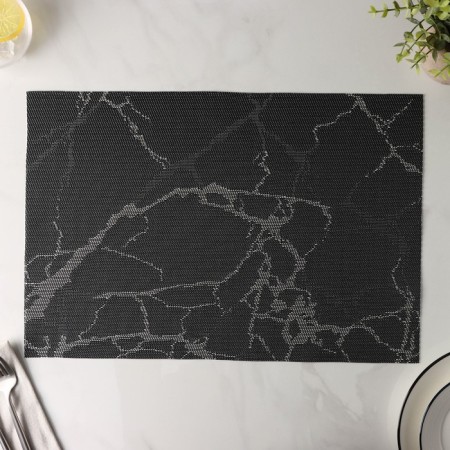 Serving napkin on the Magistro “Marble” table, 45 × 30 cm, gray color-4