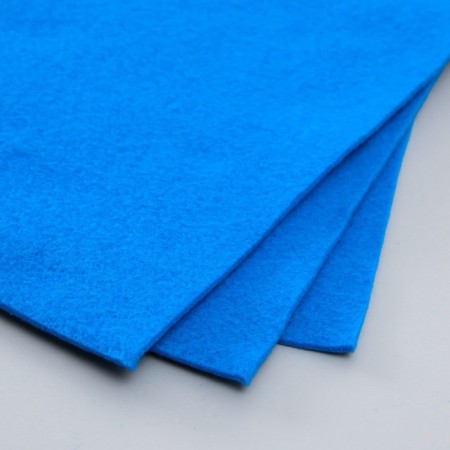 A set of soft felt "Astra" (3 pcs) blue, 3 mm, 400 gr. 20x30 cm-2