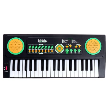 Super Musician synthesizer with a microphone, 37 keys, works from the network and from batteries-1