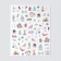 Nail stickers 10.2*8cm New Year's Forest CA-594 Vygar