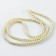 Glass beads, set 140 pcs., Size 1 pc. - 6 mm, white color