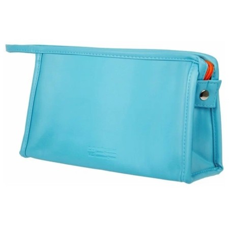 Cosmetic bag, 24x7x16 cm, turquoise-orange