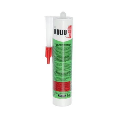 Sealant Kudo, sanitary, silicone, white, 280 ml-3