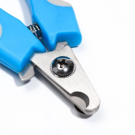 Small side claws with non -slip handles, a hole of 9 mm, blue with gray-2