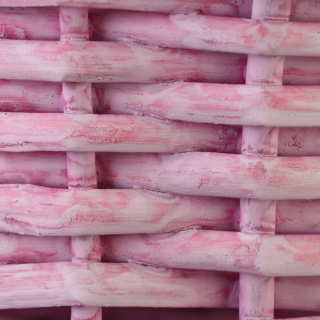 A set of wicker baskets, 33x13/36 cm, 29x11/31 cm, 22x10/26 cm, 3 pcs, pink, willow-5