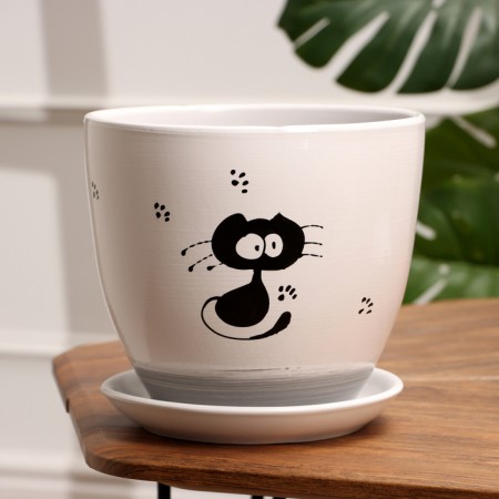 Pot Flower Cat 5 L