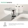 IDDIS CALIPSO CALSB00i02WA bath mixer, single -leaf, white, chrome