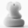 Piggy bank "Snake", white, 15.5 x 12.5 cm