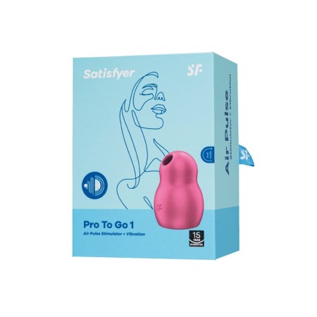 Vacuum Clit stimulator Satiffyer Pro to Go 1, red color-2
