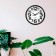 Wall clock, series: classic, smooth move, d = 23 cm, black