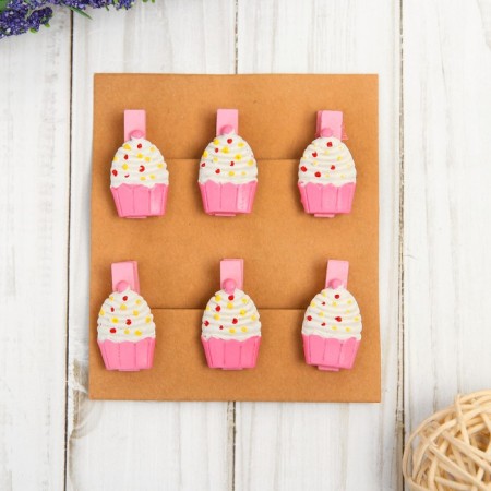 Set of decorative clothespins "Pieses" set of 6 pcs.-3