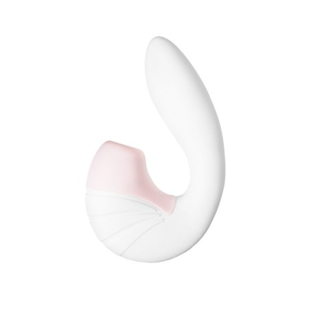 Satispyer Supernova vibrator, with a vacuum-wave stimulant, 16.9 cm, silicone, white color-1