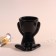 Interior subject "Mr. Green" A lover of silence 11.1*9.7*8.5 black ceramics