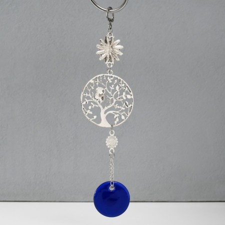 Suspension from the evil eye Metal "owl on a tree" 22 cm-2