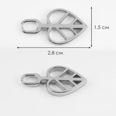 Poller for lightning, metal, 2.8 × 1.5 cm, silver color-1