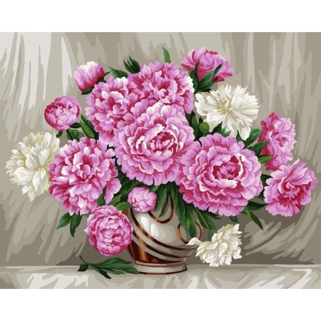 Picture on numbers on a canvas with a subframe "Bouquet", 40 x 50 cm-3