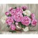 Picture on numbers on a canvas with a subframe "Bouquet", 40 x 50 cm