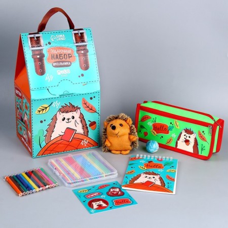 Gift set with a soft toy "Hedgehog", 7 items-2