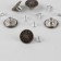 A set of jeans buttons "Jeans", 17 mm, 50 pcs, bronze color