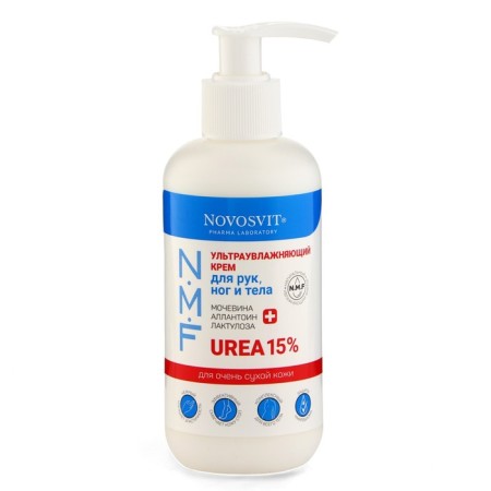 Cream for hands, legs and bodies Novosvit ultra -watering, 200 ml
