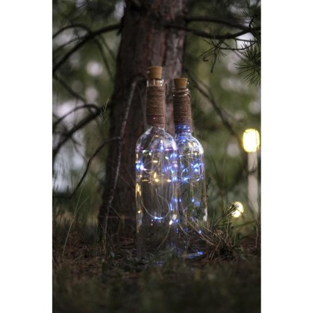 Garland “thread” 2 m dew with a cork, IP20, silver thread, 20 LED, white glow, lr44x3-2