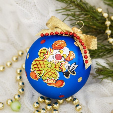 Clown ball d-7.5 cm, mix-3