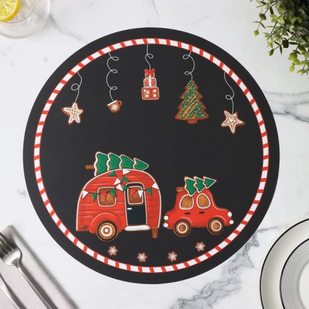 Serving napkin on the table “Gingerbread”, D = 36 cm-2