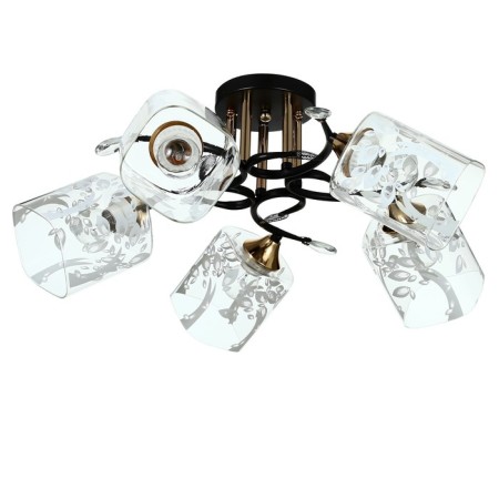 Svetogor chandelier 5681 5h27 black /gold