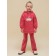 Sweep for girls, height 128 cm, red color