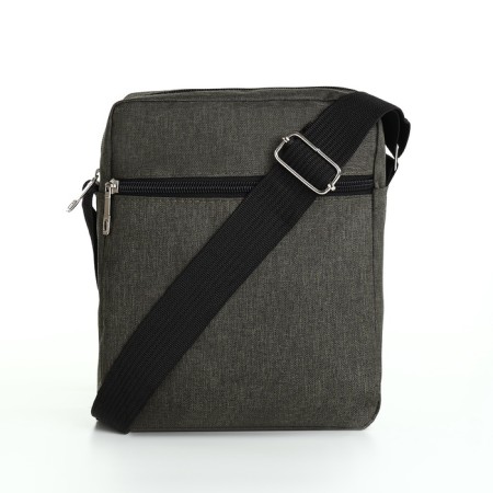 Bag Male Vertical, 18*7*21 cm, lightning department, 2 n/pocket, green-2