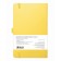 Sketchmarker sketchbook, 130 x 210 mm, 80 sheets, solid leather cover, lemon, block 140 g/m2